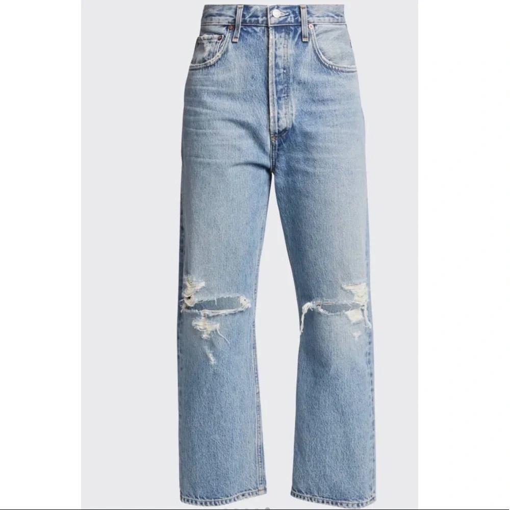 NEW! AGOLDE 90's Crop Mr Loose Straight Jeans - Picture 1 of 6